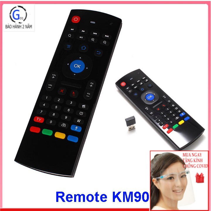 Chuột bay Air Mouse kiêm Remote KM900V tích hợp giọng nói