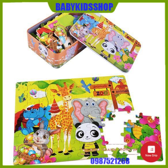 Đồ chơi Tranh ghép gỗ Puzzle 60-100-200 chi tiết, 4 cấp độ - Đồ chơi phát triển trí tuệ, dành cho bé từ 3 tuổi