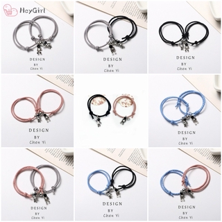 Set 2 vòng tay nam châm hình phi hành gia thời trang retro Hàn Quốc cho cặp đôi