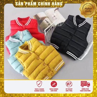 Áo khoác gile phao 4 màu cực đẹp cho bé trai/gái siêu hot