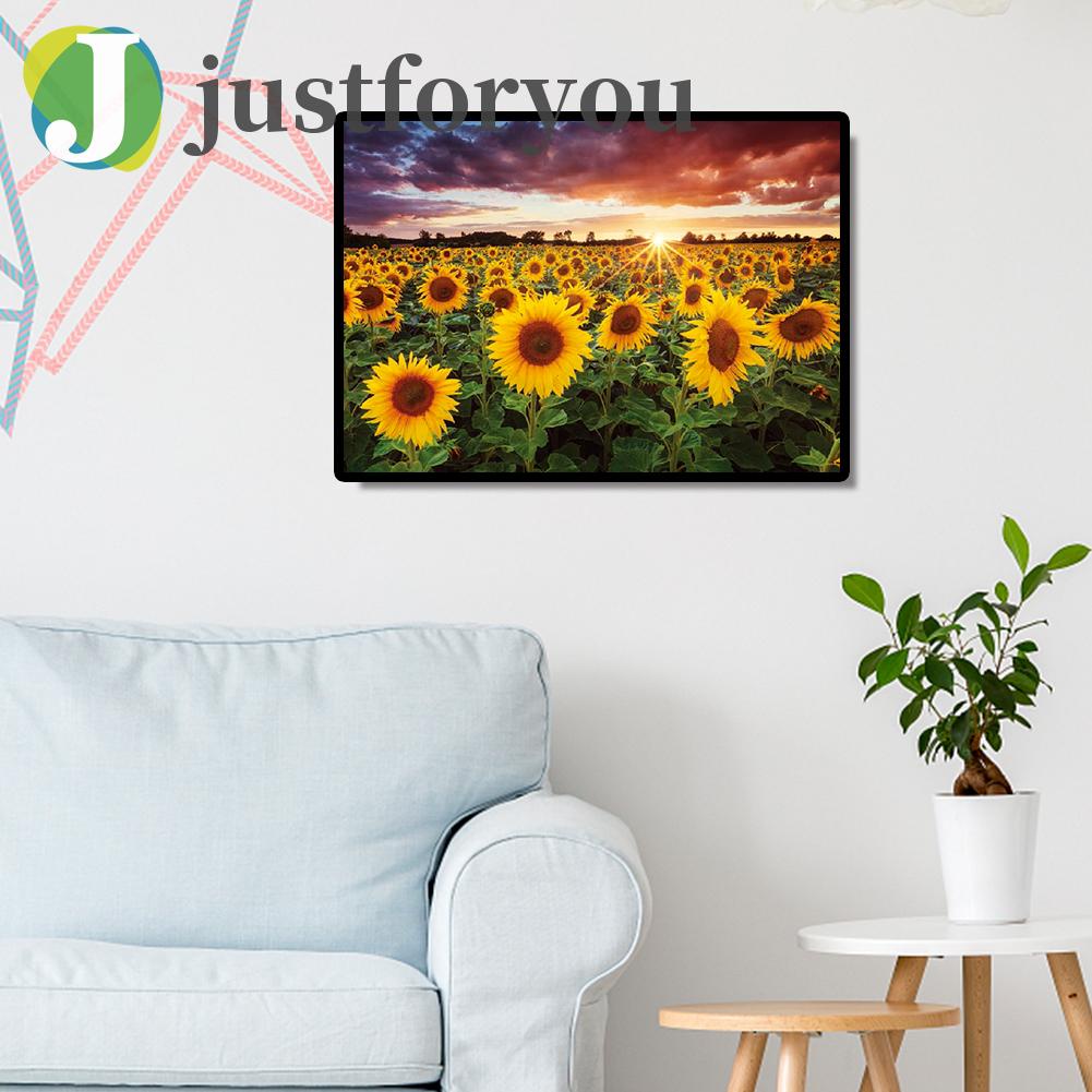 Bộ Tranh Đính Đá 5d Tự Làm Toàn Diện Hình Hoa Hướng Dương