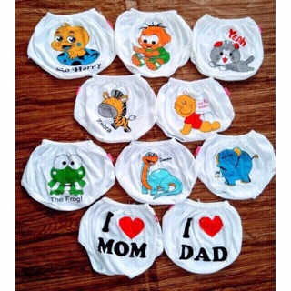 Set 5c quần đùi chip thun cotton 4chiều cho bé