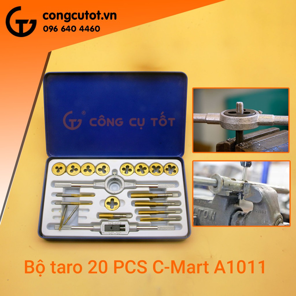 Bộ taro tạo ren trong 20 chi tiết C-Mart A1011