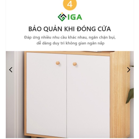 Tủ giày thông minh hiện đại đa năng có hộc để đồ chính hãng IGA- GP170.31