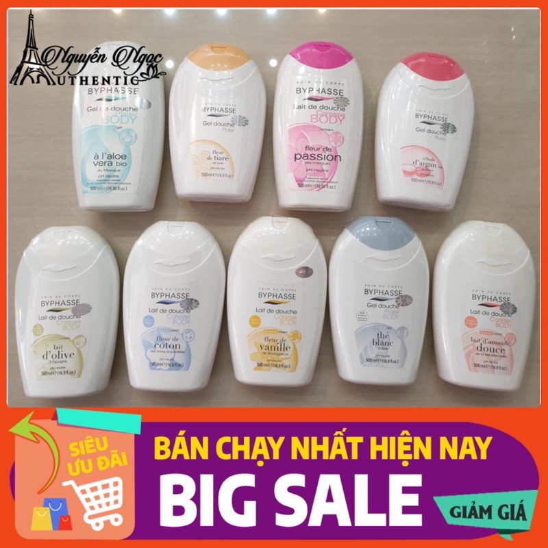 Sữa Tắm Byphasse nữ 500 ml