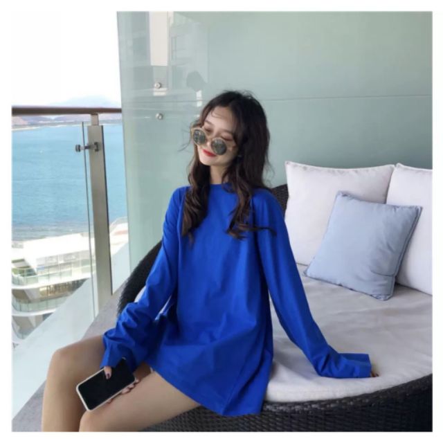 ÁO DÀI TAY TRƠN 10 MÀU PASTEL UNISEX - ÁO THUN NỈ TRƠN HOT | BigBuy360 - bigbuy360.vn