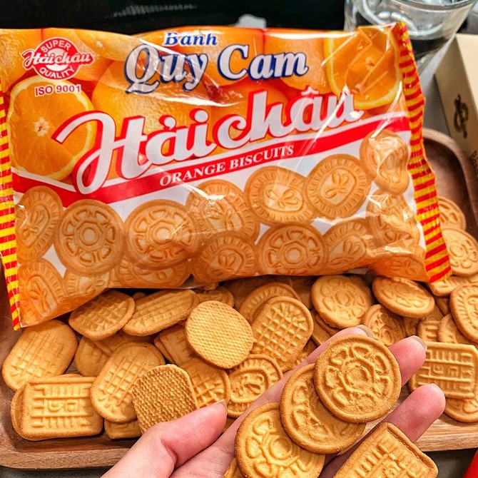 Bánh Quy Cam Hải Châu Orange Biscutits 130g