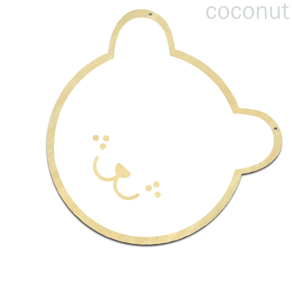 Gương treo tường trang trí hình gấu hoạt hình bằng gỗ acrylic