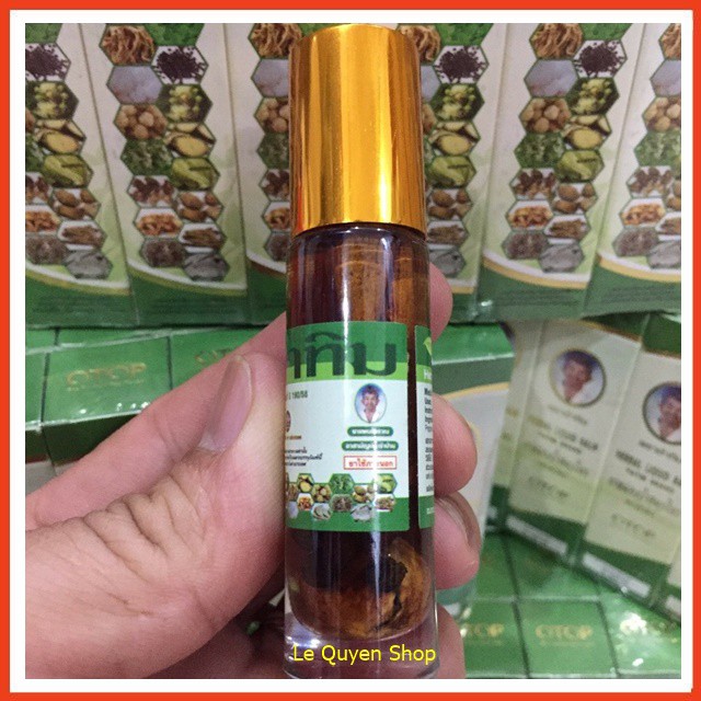 6 Chai Dầu lăn 22 Vị Thảo Dược Herbal Liqid Blam Yatim Brand Thái Lan 8ml