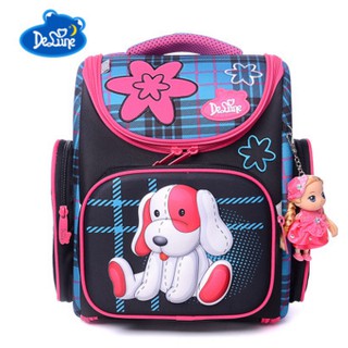 Cặp chống gù thương hiệu Delune, balo chống gù lưng cho bé gái, cặp chống thấm nước