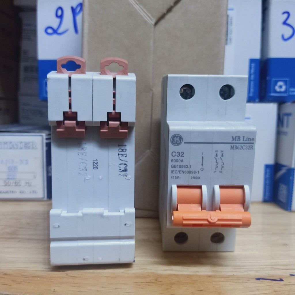 Cầu dao - MCB AC 2P 20A – 63A 220V 6KA MB - General Electric