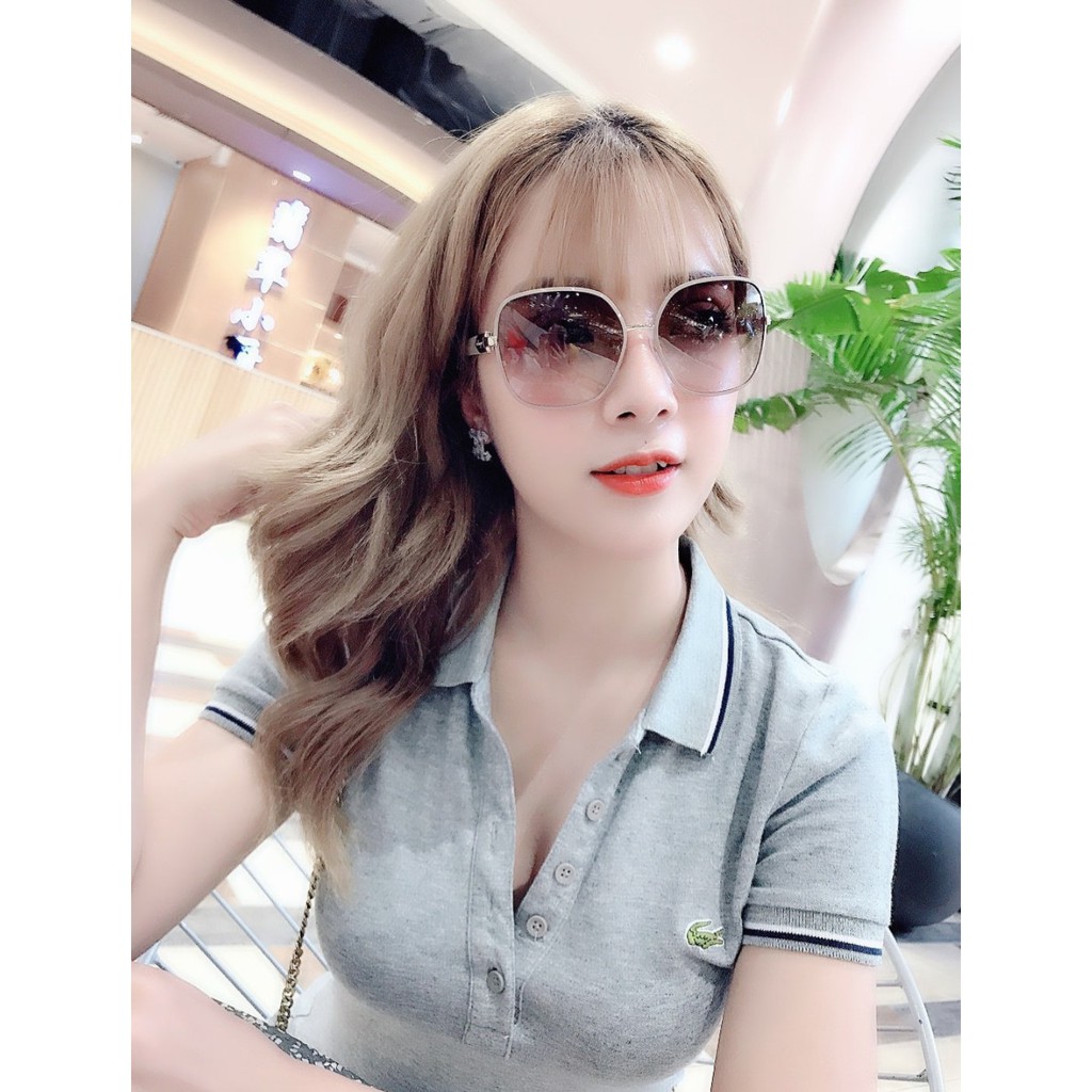 Kính mát Salvatore Ferragamo SF150S  màu cafe sữa hiếm hot ⚜️Hàng Authentic⚜️