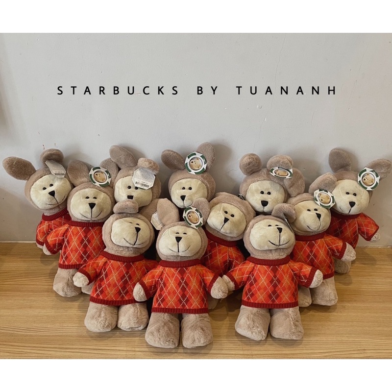 Gấu Bông Starbucks Bearista Bear Bunny In Sweater 2022