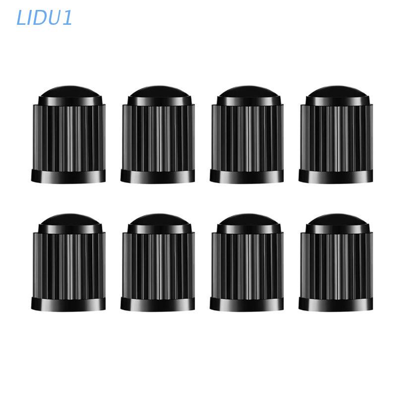 Set 8 nắp van bánh xe hơi LIDU1 chống bụi kèm vòng đệm
