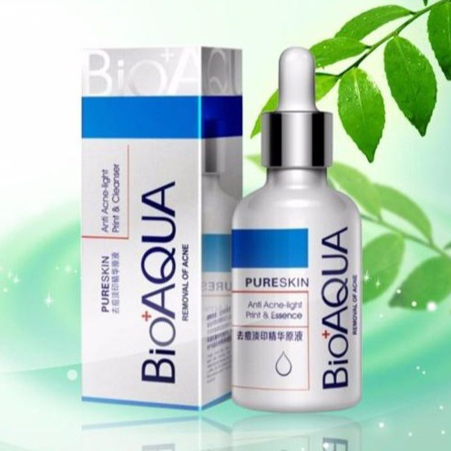 Serum Làm Sạch Mụn Trắng Da Dưỡng Ẩm Cấp Tốc Bioaqua Pure Skin 30ml