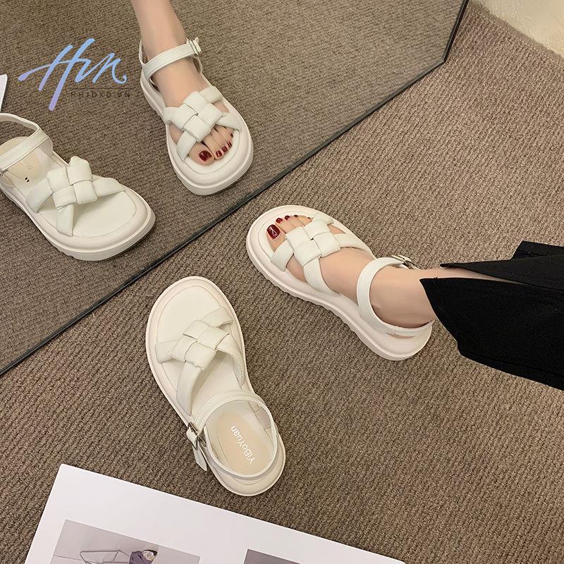 Giày Sandal Đế Dày Quai Chéo Thời Trang Mùa Hè 2022 Mới Dành Cho Nữ