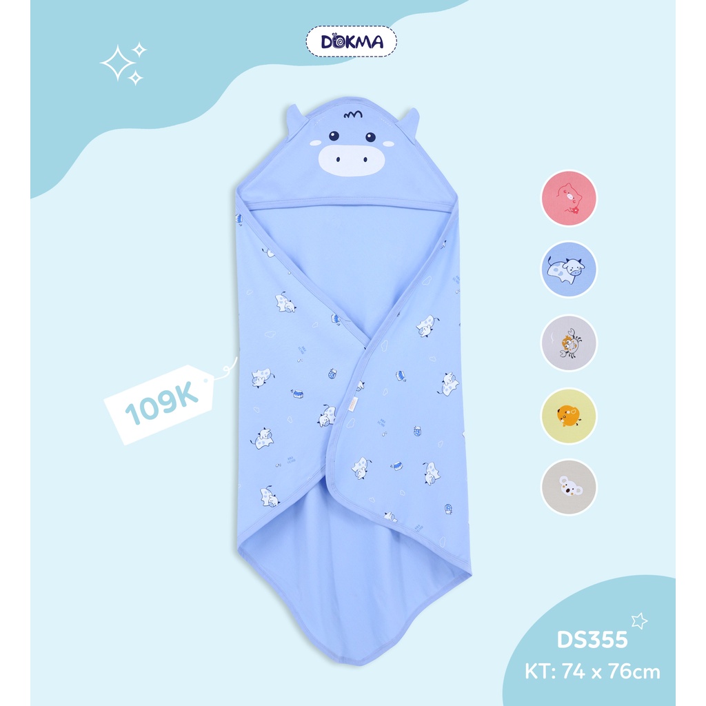 Chăn ủ vải cotton mềm mại cho bé - DOKMA