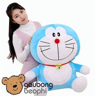 [SIÊU RẺ]  Gấu bông Đôrêmon đeo chuông vải mịn hàng nhập cao cấp size 70cm [Giao mẫu ngẫu nhiên]