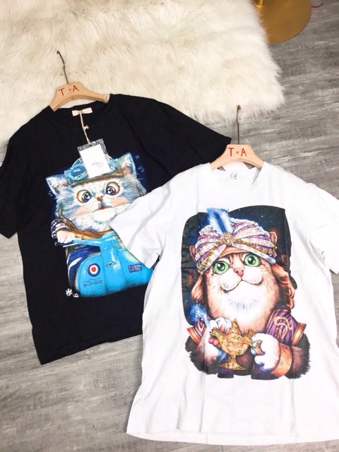 [ HÌNH THẬT, CÓ VIDEO] Áo phông nữ tay lỡ cổ tròn in hình hót hít gắn đá sang trọng | BigBuy360 - bigbuy360.vn