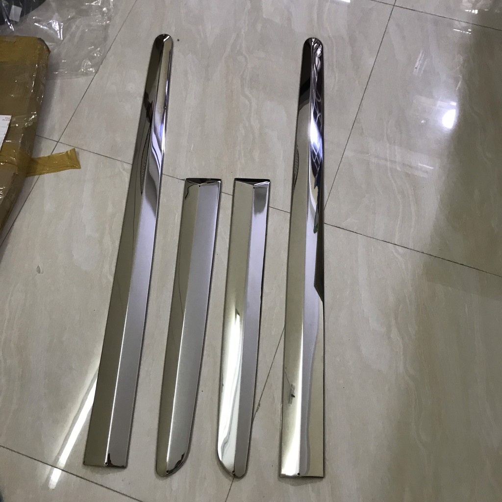 Bộ ốp nẹp sườn Inox xe Kia Morning form 2008 đến 2011 form cũ
