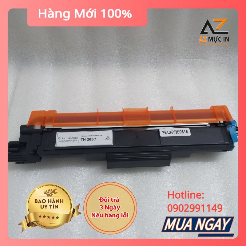 Hộp mực máy in Brother HL 3230CDN, 3270CDW, DCP 3551CDW, MFC-3770CDW, 3750CDW | Mực TN263 BK/C/Y/M hàng nhập khẩu giá rẻ