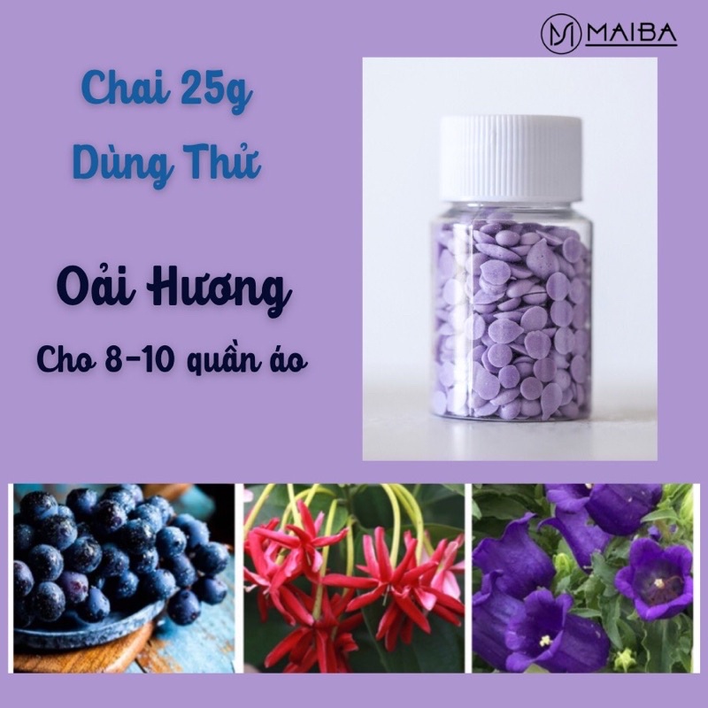 Hạt Lưu Hương Quần Áo Xả Vải Thơm MAIBA Tự Nhiên Dịu Nhẹ Lâu Phai Độc Đáo