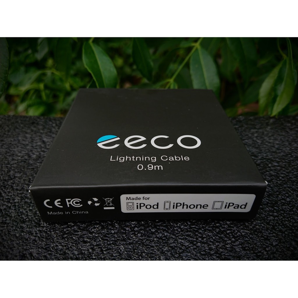 Cáp sạc Lightning EECO chuẩn MFI (dài 0.9M)