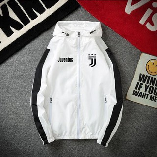 Áo khoác gió thể thao CLB Juventus nam nữ 2 lớp chống nắng nước form rộng ( có 4 màu)