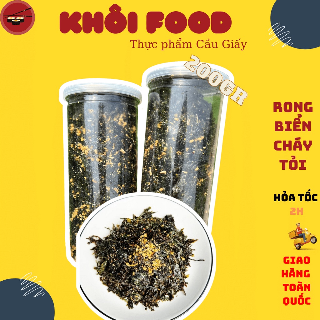 Rong biển cháy tỏi ăn liền Hàn Quốc (hũ 170gr)