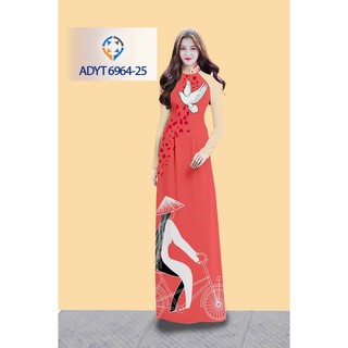 VẢI ÁO DÀI IN 3D HỌA TIẾT TRÊN NỀN LỤA TẰM THÁI MỀM RỦ,ẢNH THẬT