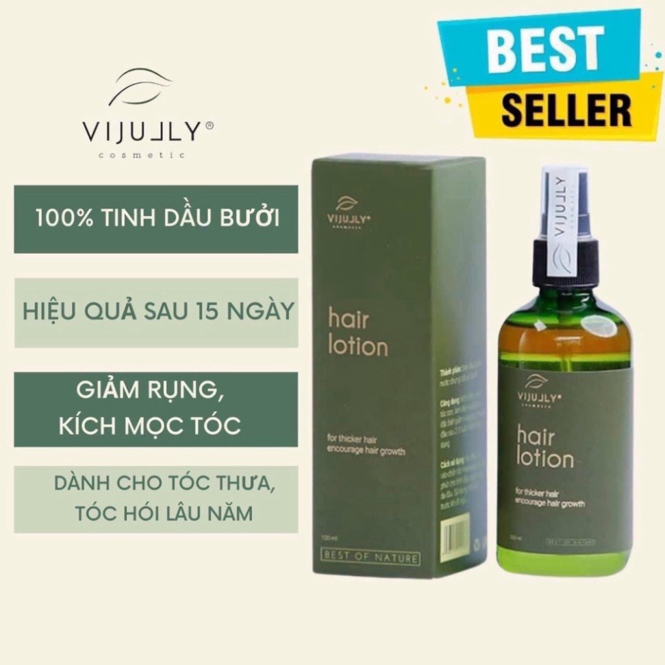 Tinh Dầu Bưởi Chính Hãng Vi Jully Giúp Mọc Tóc, Giảm Rụng Tóc, Làm dài và mượt tóc - Xịt Bưởi Mọc Tóc 150ml