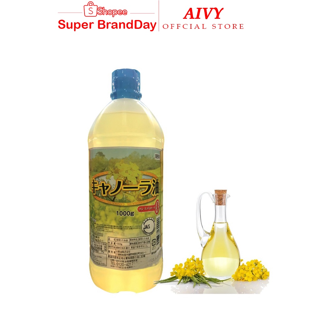 HÀNG CHÍNH HÃNG | Dầu Hạt Cải Canola 1000ml