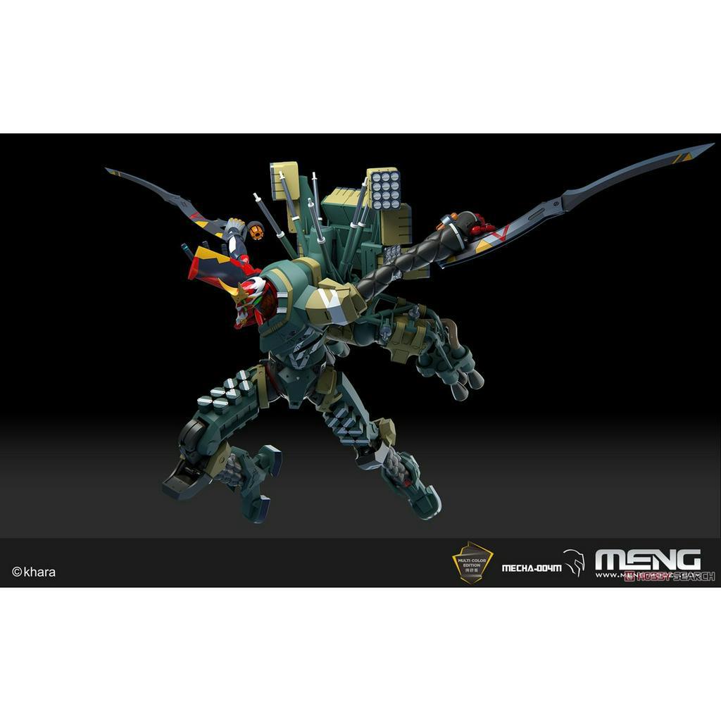 Mô Hình Lắp Ráp PG Mecha-004M Evangelion EVA Model-New 02a [Multi-color Edition] MENG Model