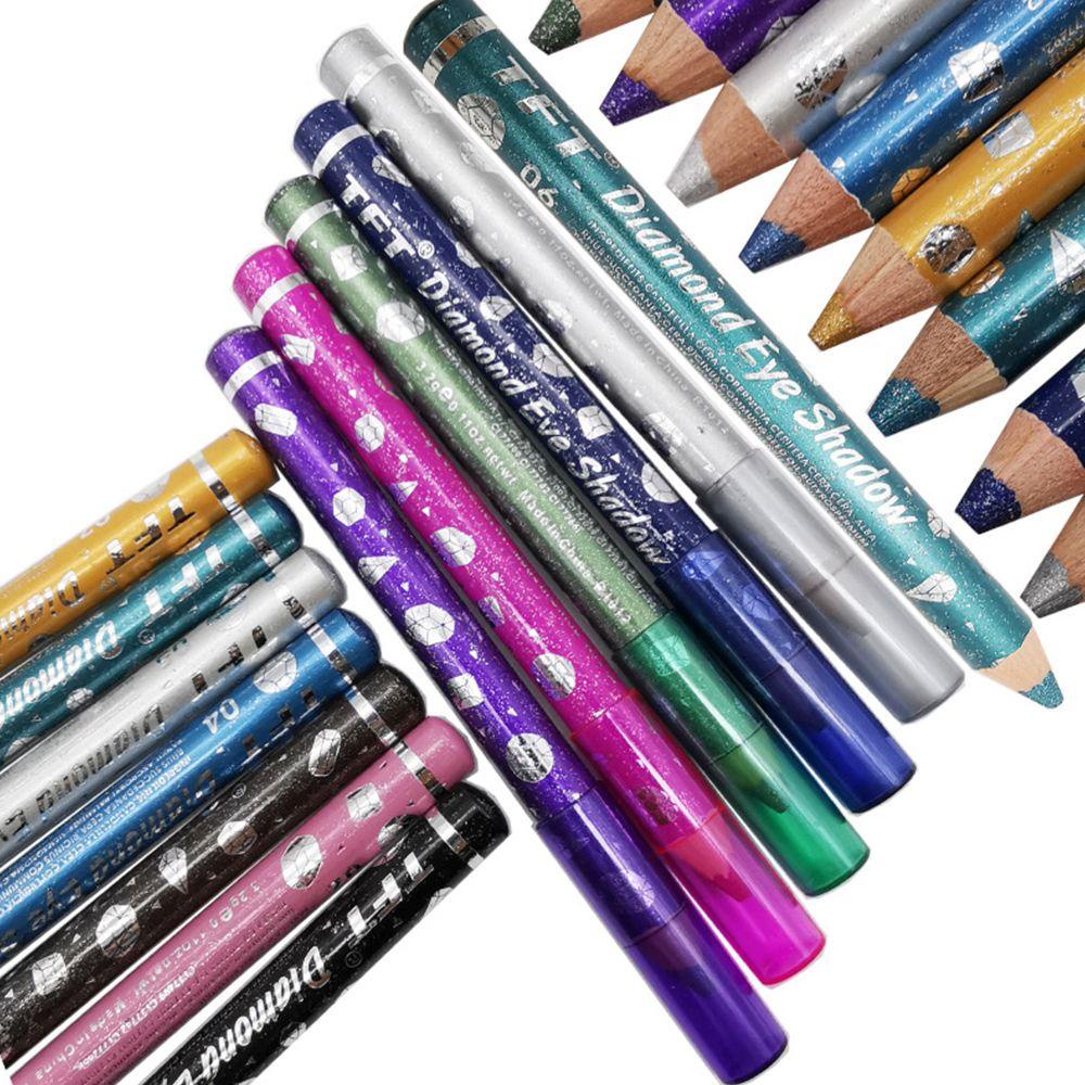 Set 12 Phấn Mắt Dạng Bút Gel Lì / Nhũ Kháng Nước Lâu Trôi