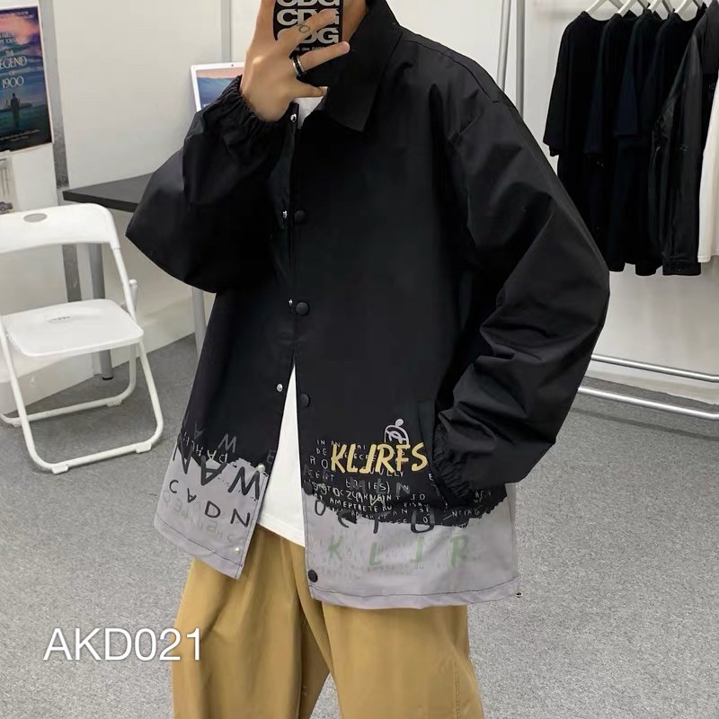 Áo khoác dù VN CLO cho nam và nữ in chứ krjrfs - AKD021