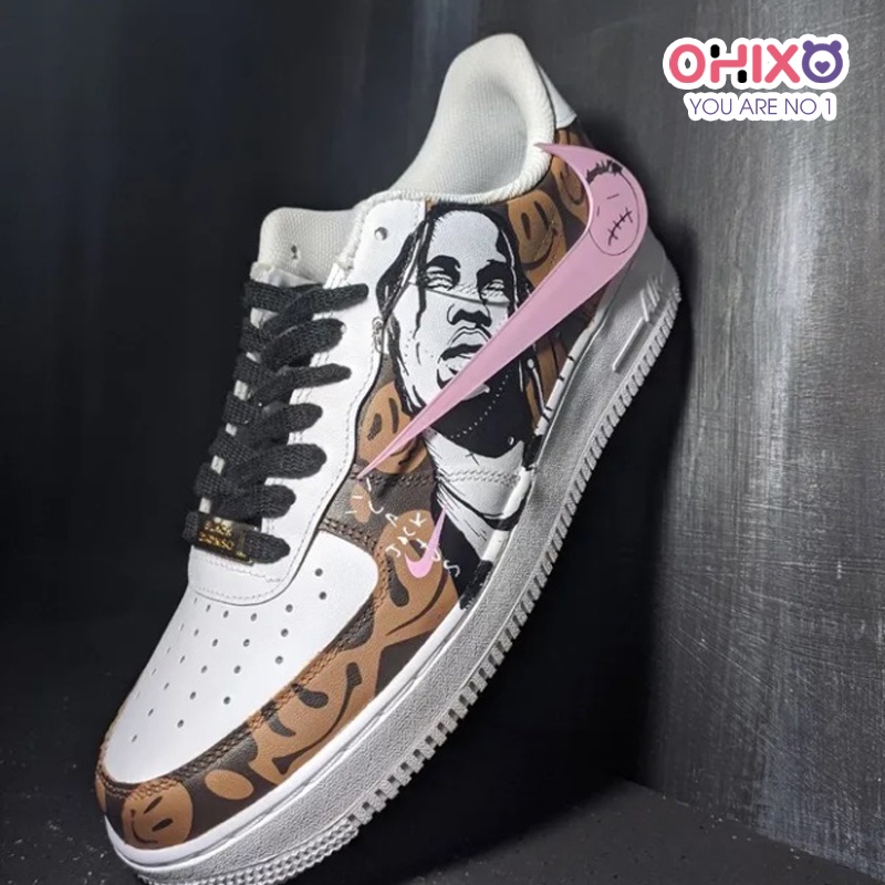 Giày Custom 𝐍𝐈𝐊𝐄 𝐀𝐈𝐑 𝐅𝐎𝐑𝐂𝐄 Thể Thao Nam Nữ Sneaker Hàn Quốc Chất Đẹp Đế Bằng OHIXO AFC06