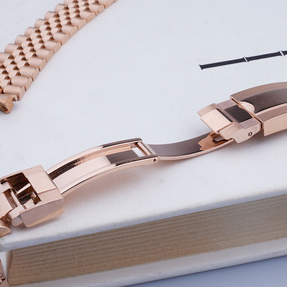 Dây Đồng Hồ 20mm Màu Vàng Hồng Cho rolex GMT Master II