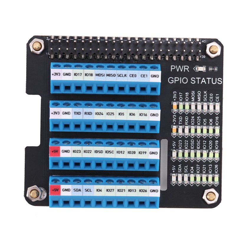 for Raspberry Pi Gpio Expansion Extension Board Screw Terminal Hat for Raspberry Pi 2B/3B/3B+/4B/Zero/Zero W