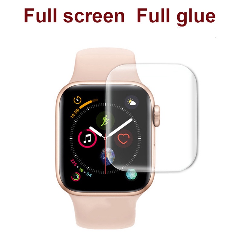 Kính cường lực trong suốt bo cạnh cho iWatch 5 4 3 2 1 for Apple Watch 40MM 44MM 38mm 42mm