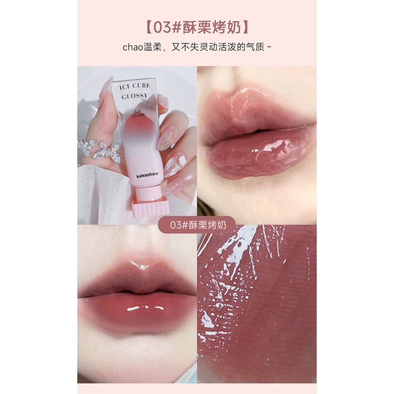 Son Môi Nước Sương Mù Sương Mù Dưỡng Ẩm Không Dính Cốc Hình Khối Lập Phương