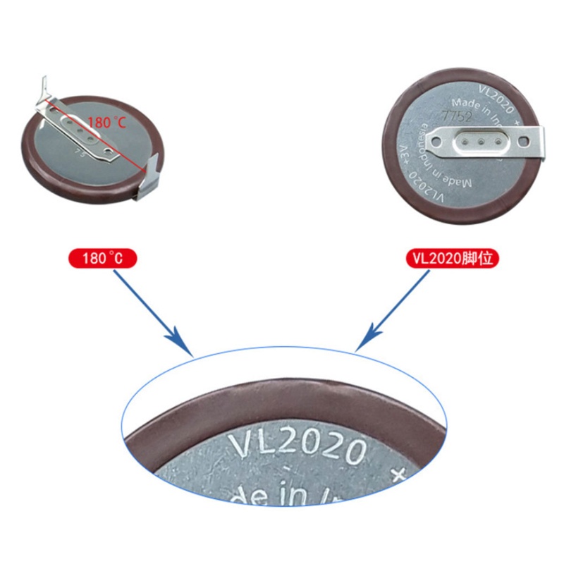 Pin sạc tự động 3V cho VL2020