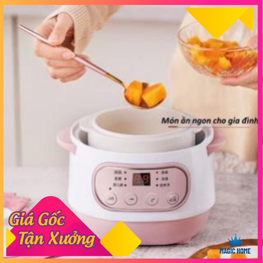 [HÀNG LOẠI 1] 💎Bảo hành 1 năm💎 Nồi nấu cháo Cho Bé, Nồi Chưng Yến, Hầm Canh, Kho Cá Chậm 4IN1