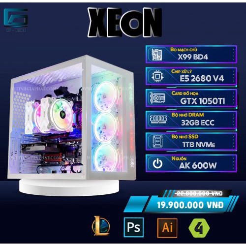 MAX SETTING AUTO CAD, TRÙM CUỐI ĐỒ HỌA 3D 2680v4 - 1050Ti