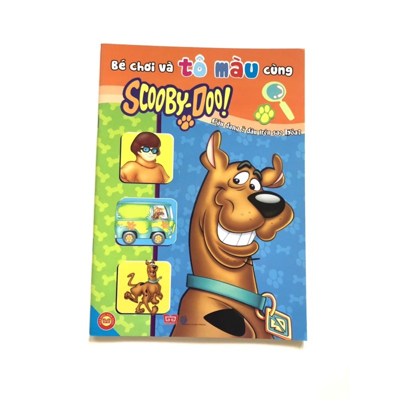 Sách - Bé chơi và tô màu cùng Scooby Doo - Cậu đang ở đâu trên sao hoả