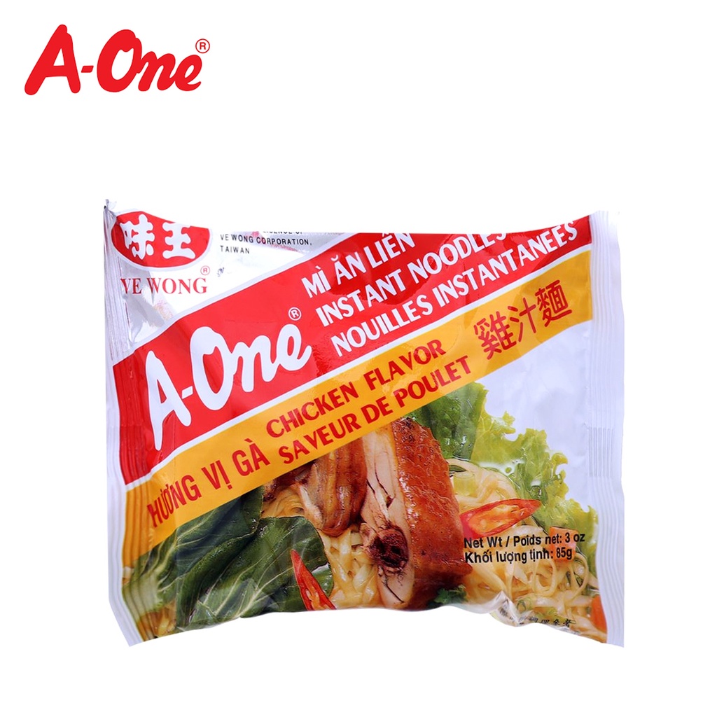 Thùng 30 gói mì hương vị gà chicken flavor instant noodles a-one - ảnh sản phẩm 3