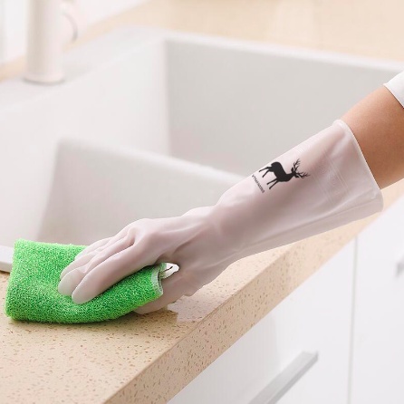 Găng tay cao su con hươu siêu bền dai chống ăn mòn bảo vệ đôi tay của bạn