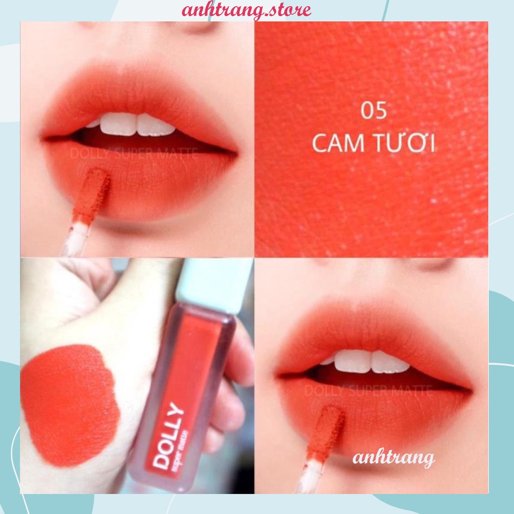 Son kem lì màu cam tươi Dolly