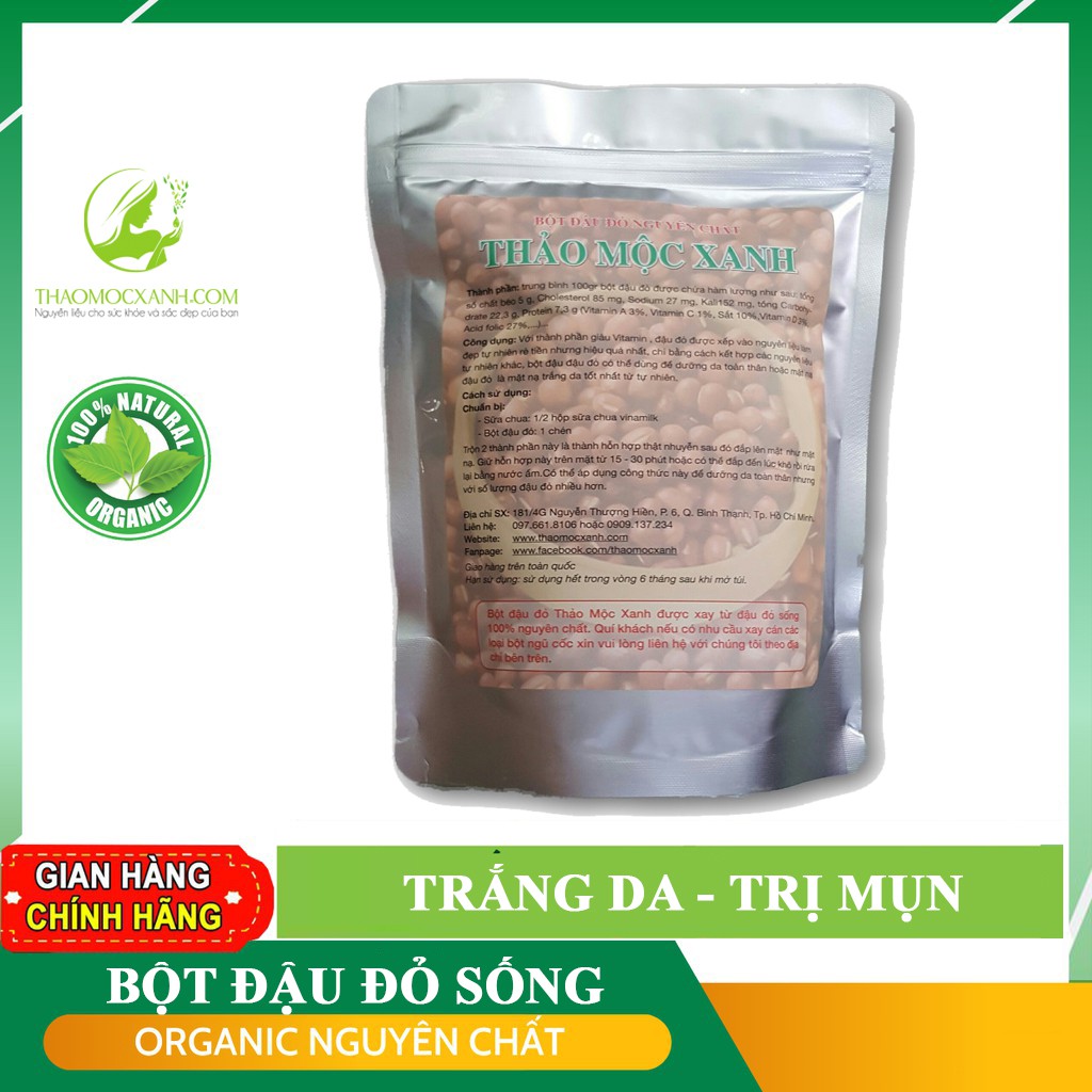 Bột Đậu Đỏ Tắm Trắng Xay Siêu Mịn 1kg