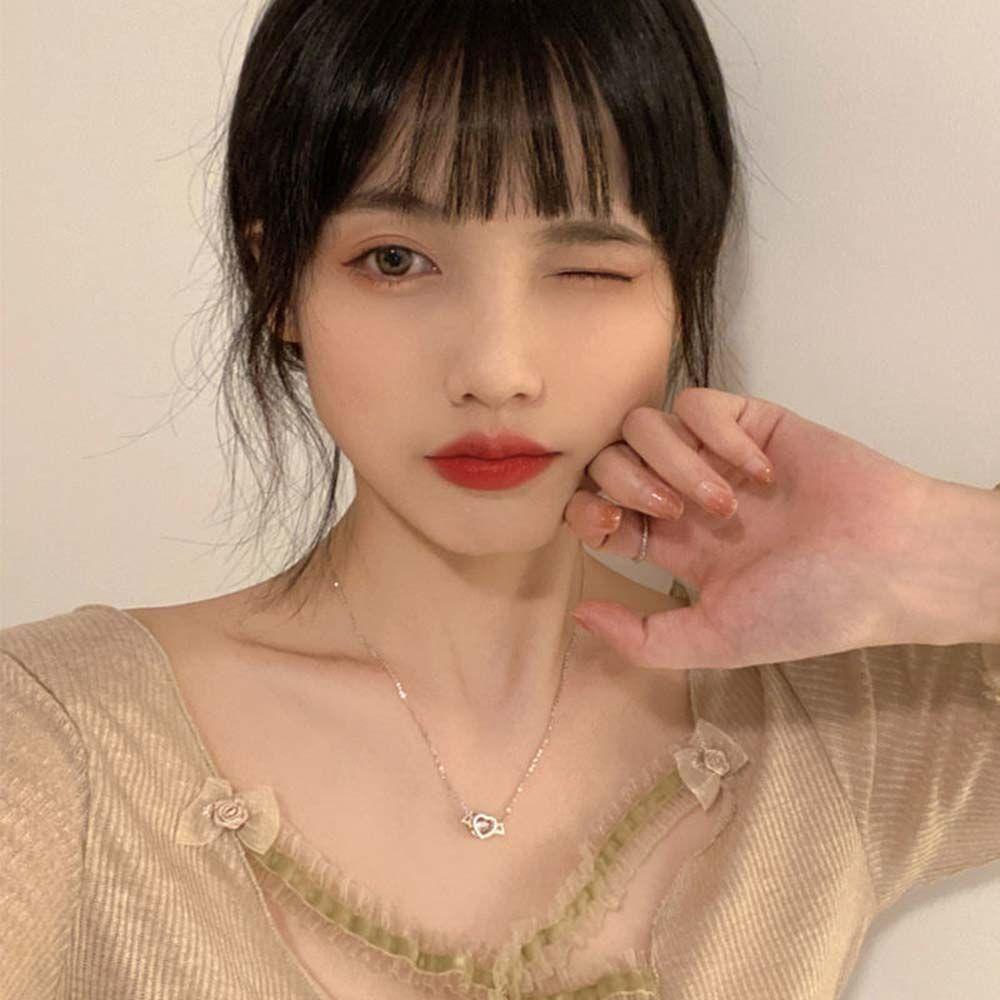 Mxgoods Dây Chuyền Mặt Hình Học Đơn Giản|Vòng Cổ Choker Hình Thiên Thần Nhỏ Cổ Điển Cho Nữ