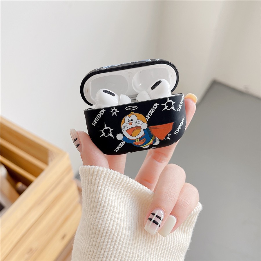 Vỏ Bảo Vệ Hộp Sạc Tai Nghe AirPods Pro2 AirPods Pro AirPods gen3 AirPods 2 Bằng Silicon Họa Tiết Hoạt Hình Doremon